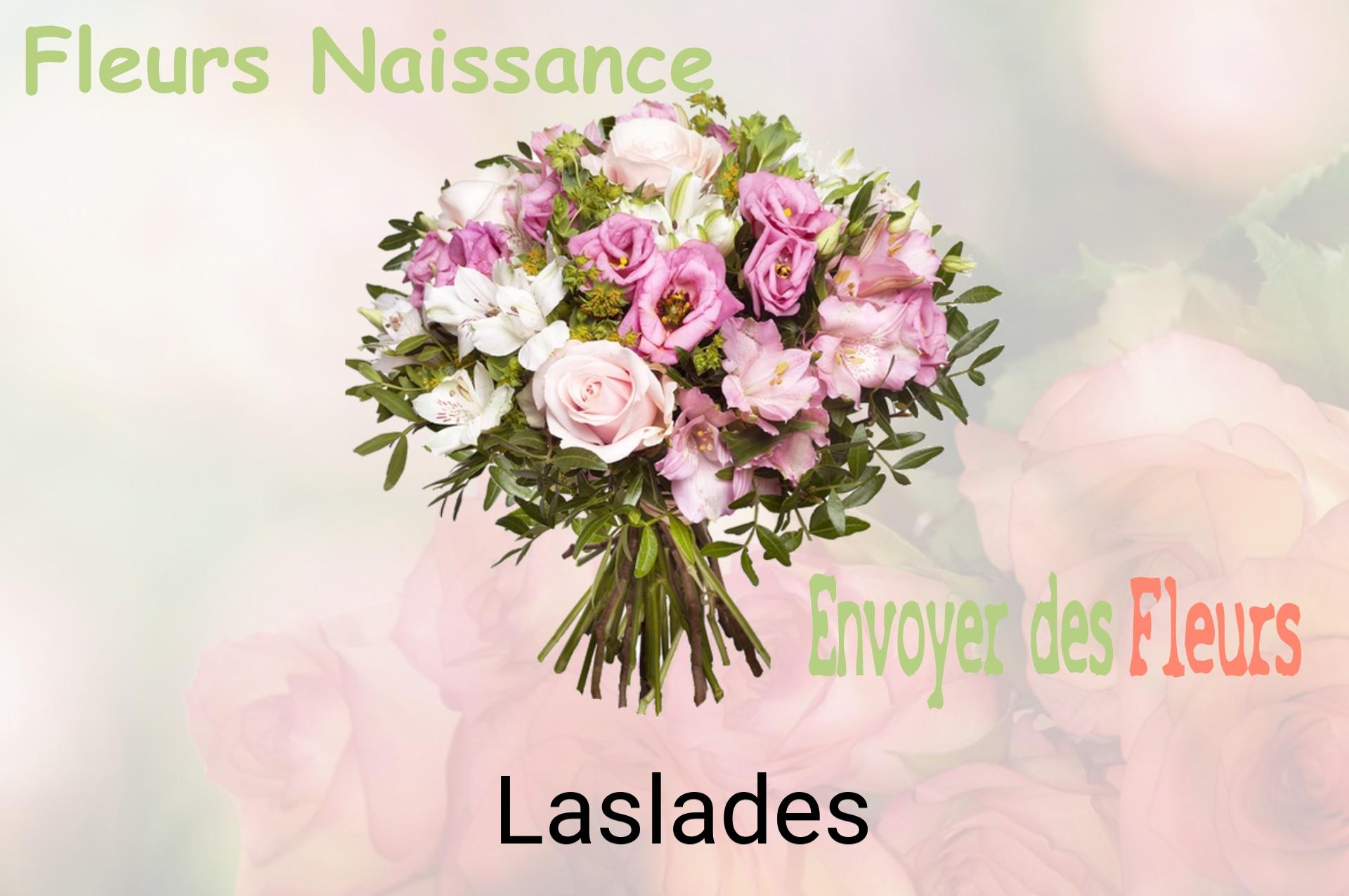 Bouquet de fleurs de naissance livré à Laslades